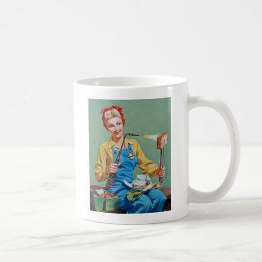 Mug Rosie le Riveter fait du fromage rôti (Droite)