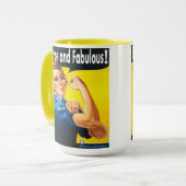 Mug Rosie Le Riveter Fierce et Fabulous (Devant gauche)