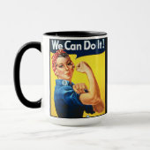 Mug Rosie le Riveter/Nous pouvons le faire/Femmes bien (Gauche)