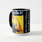 Mug Rosie le Riveter/Nous pouvons le faire/Femmes bien (Devant gauche)