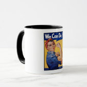 Mug Rosie le Riveter : Une femme forte pour l'autonomi (Devant gauche)