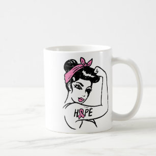 Mug Rosie Riveter Hope Lutter contre le cancer du sein