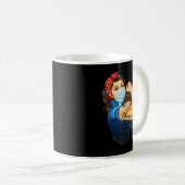 Mug Rosie The Riveter - T-shirt de femme infirmière (Devant droit)