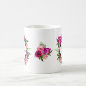 Mug Rosier rose et bouquet floral de crapaud (Centre)