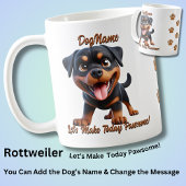 Mug Rottweiler - Ajouter le nom du chien, modifier le