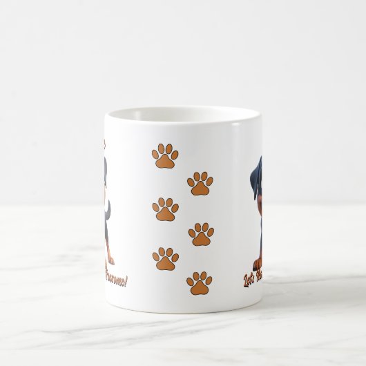 Mug Rottweiler - Ajouter le nom du chien, modifier le (Centre)