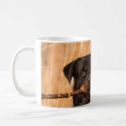 Mug Rottweiler avec bâton (Gauche)