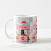 Mug Rottweiler Chien Valentine's Day Kissing Booth (Gauche)