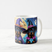 Mug Rottweiler Chiens Citrouille Halloween Funny (Devant droit)
