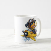 Mug Rottweiler Dog Avion Pilote (Devant droit)