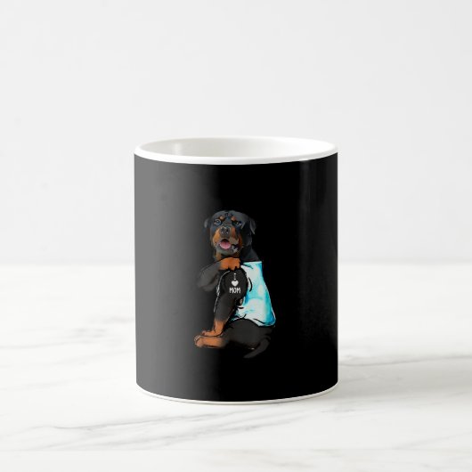 Mug Rottweiler I Love Maman Tattoo (Centre)