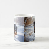 Mug Rottweiler Laissez tomber la neige Noël (Centre)