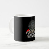 Mug Rottweiler - Noël est meilleur avec Rottweiler (Devant gauche)