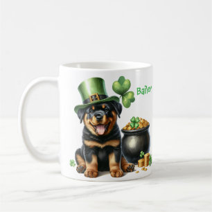 Mug Rottweiler personnalisé Saint-Patrick