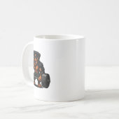 Mug Rottweiler Poids Bodybuilder entraînement Gym D (Devant gauche)