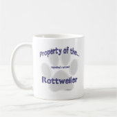 Mug Rottweiler, propriété (Gauche)