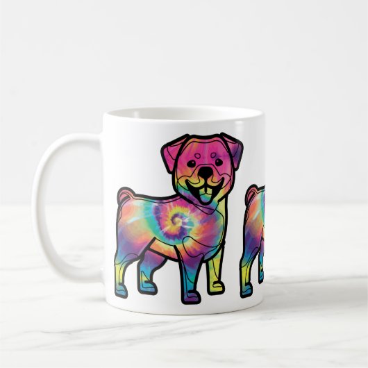 Mug Rottweiler Tie-Dye (Gauche)