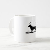 Mug Rotweiler Chien - Halloween Lune Silhouette Oversi (Devant gauche)