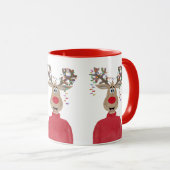 Mug Roudolph Reindee illuminations de Noël (Devant droit)