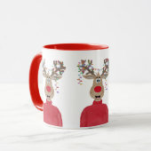 Mug Roudolph Reindee illuminations de Noël (Devant gauche)