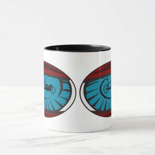 Mug Roue de chargement dans l'oeil design (Centre)