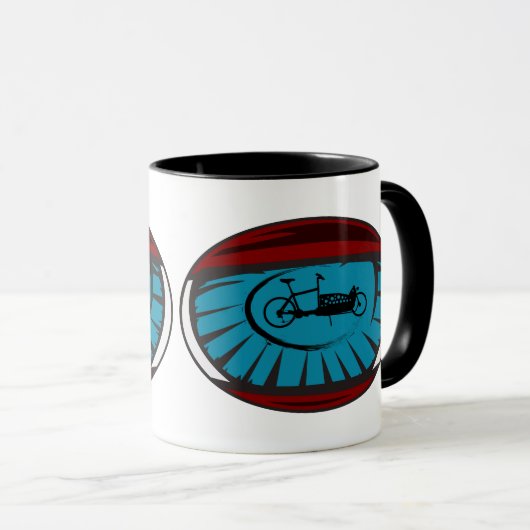 Mug Roue de chargement dans l'oeil design (Devant droit)
