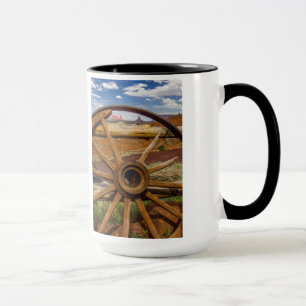 Mug Roue de chariot en gros plan, Arizona