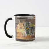 Mug Roue de Chariot Occidental Fer à Cheval Bottes de (Gauche)