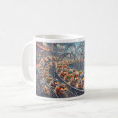 Mug Roue de course de hamsters mignons Graphique de sp (Devant gauche)