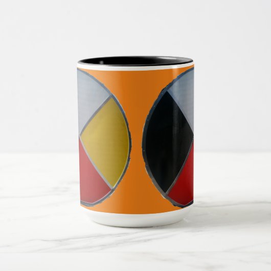 Mug Roue de médecine grande boue combo (Centre)