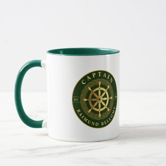 Mug Roue de navire en or (Gauche)