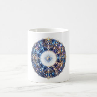 Mug Roue du zodiaque céleste avec 12 signes astrologiq
