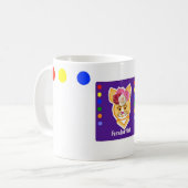 Mug Roue en couleur violet de l'artiste-violet Chica M (Devant gauche)