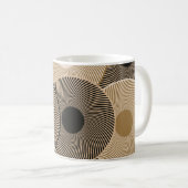 Mug Roues Arc Noir Or : Abstraites (Devant droit)