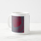 Mug rouge 109 art abstrait (Devant gauche)