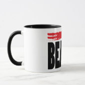 Mug Rouge à lèvres de typographie de beauté (Gauche)
