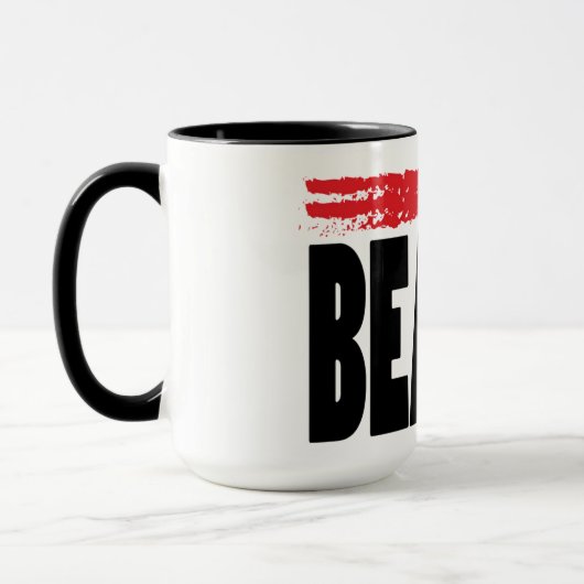 Mug Rouge à lèvres de typographie de beauté (Gauche)