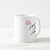 Mug Rouge à lèvres et beauté Girly d'amusement de (Devant droit)