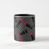 Mug Rouge à lèvres rouge rétro (Centre)