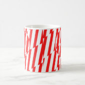 Mug Rouge Abstrait n Blancs Valentine Coeur (Centre)