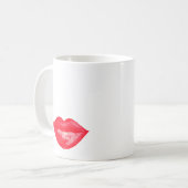 Mug Rouge Aquarelle Lipstick Artiste maquillage (Devant gauche)