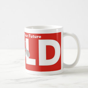 Mug Rouge Blanc Agent Immobilier Vendu Panneau Coffee