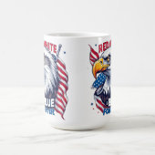 Mug Rouge Blanc & Bleu Forever Drapeau Américain Patri (Centre)