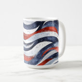 Mug Rouge Blanc Bleu Nautique (Devant droit)