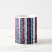 Mug Rouge Blanc Bleu Parties scintillant Stripes tenda (Centre)
