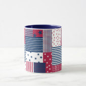 Mug Rouge, blanc et bleu (Centre)