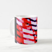 Mug Rouge blanc et bleu (Devant gauche)