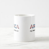 Mug Rouge blanc et bleu Amérique (Centre)