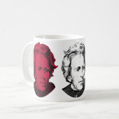 Mug Rouge, blanc, et bleu -- Andrew Jackson (Devant gauche)