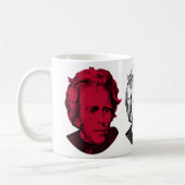 Mug Rouge, blanc, et bleu -- Andrew Jackson (Gauche)